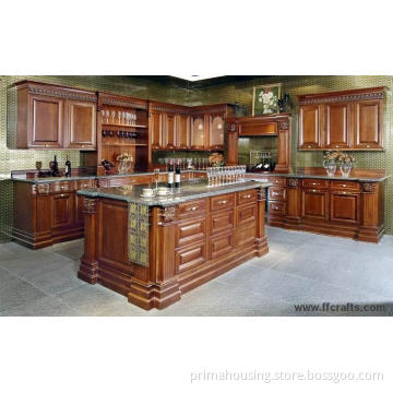Solid Wood Kitchen Cabinet (PR-K01)